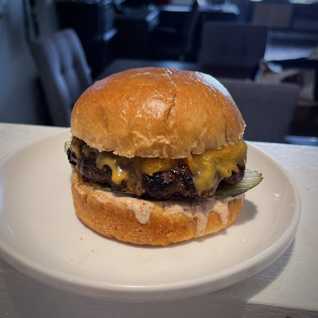 Try: “Irresistible Homemade Cheeseburger: A Grilled Delight!”